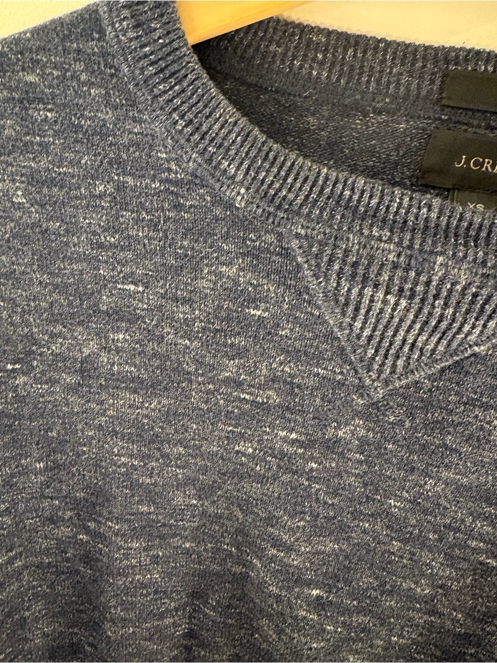 J. Crew Blue Heather Crewneck Sweater